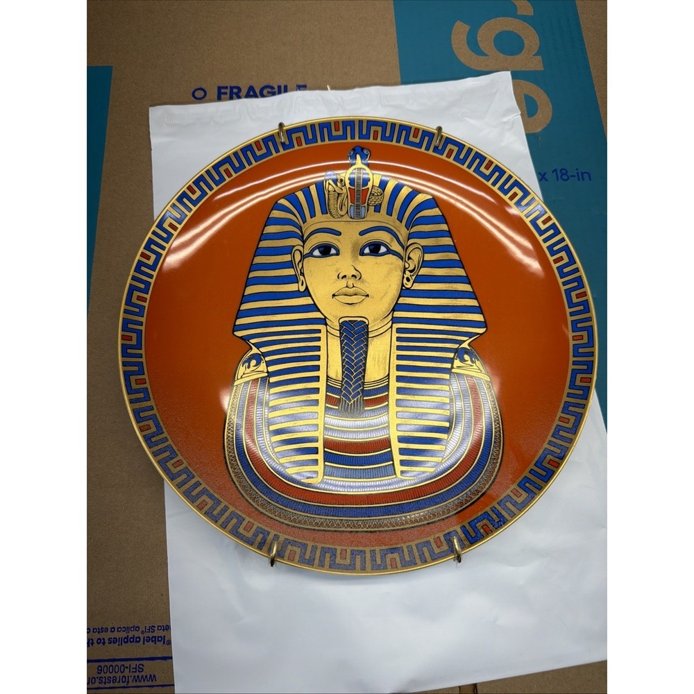 Mint In Box KAISER W.Germany Porcelain Plate Egyptian King Tut Ankh Amun